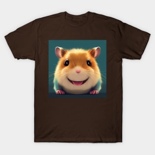 Smiling Hamster Art T-Shirt